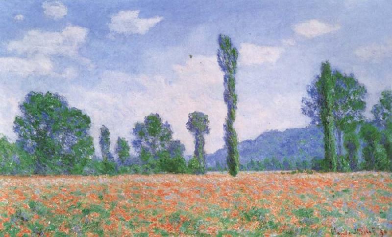 Claude Monet Poppy Field at Giverny oil painting picture